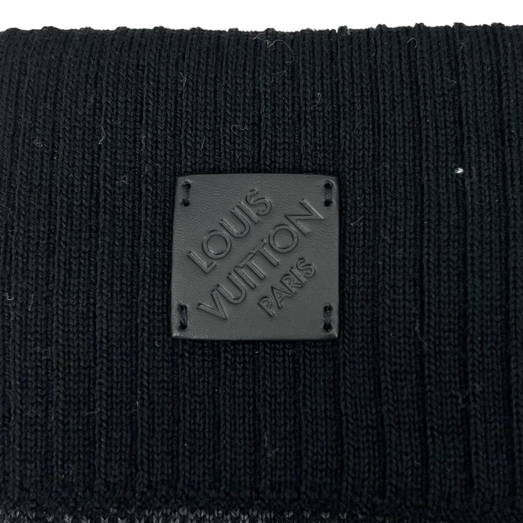 Louis Vuitton Wool Neo Petit Damier Gloves Black — view 6