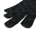 Louis Vuitton Wool Neo Petit Damier Gloves Black — view 5