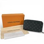 Louis Vuitton Zippy XL Monogram Eclipse Canvas Round Zip Organizer Wallet Black — view 2