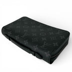 Louis Vuitton Zippy XL Monogram Eclipse Canvas Round Zip Organizer Wallet Black — view 4
