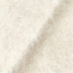 Loewe Mohair Wool Anagram Leather Patch Fringe Scarf Ivory — view 3