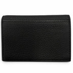 Fendi Leather Logo Bifold Business Card Holder Case Black Gunmetallic Recommende — view 2