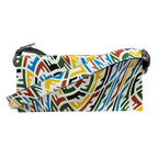 Fendi Vertigo Box Shoulder Bag Zucca Leather White