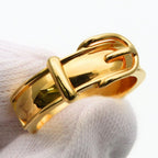 Hermes Scarf Ring Ceinture Metal Gold Belt Motif — view 5