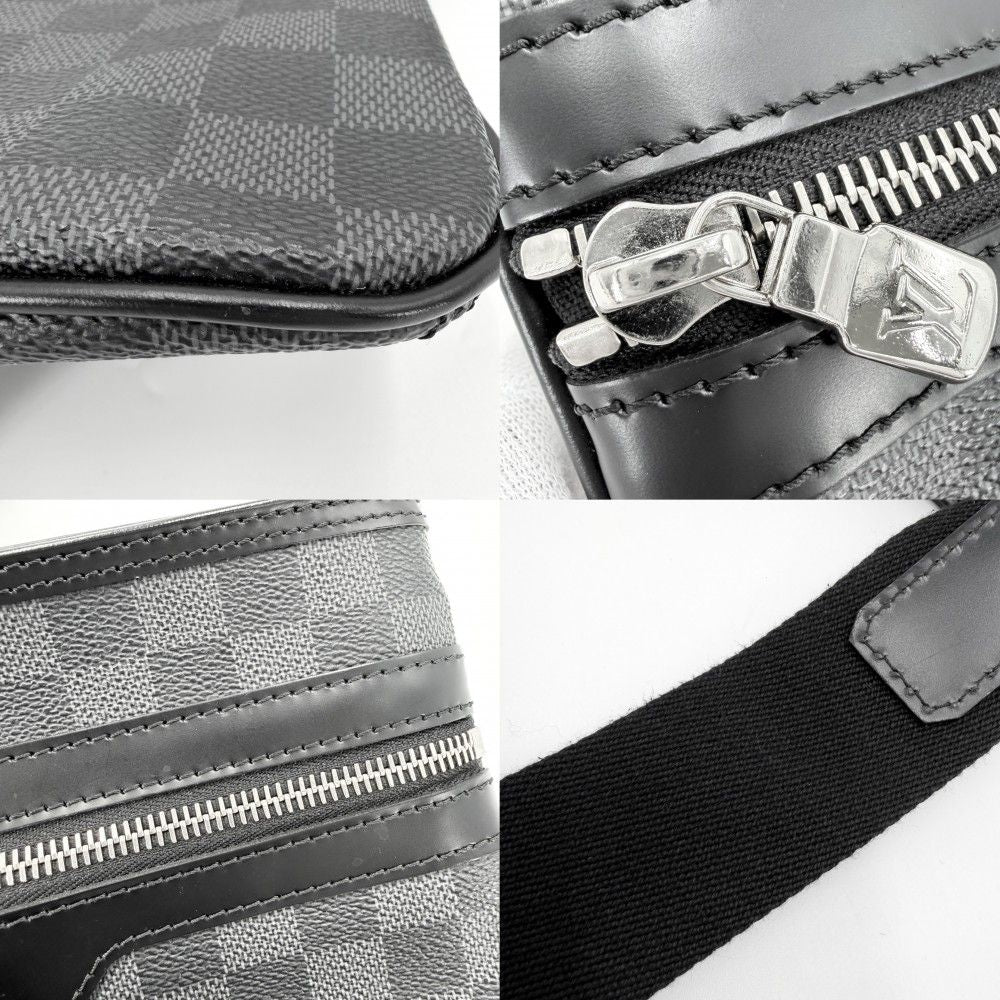 Louis Vuitton Shoulder Bag Damier Graphite Thomas Black Silver — view 7