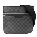 Louis Vuitton Shoulder Bag Damier Graphite Thomas Black Silver