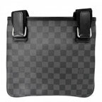 Louis Vuitton Shoulder Bag Damier Graphite Thomas Black Silver — view 2