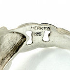 Hermes Ring Brook Series Vintage 925 Sterling Silver