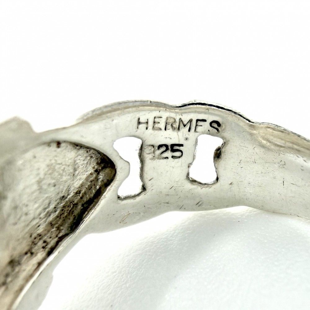 Hermes Ring Brook Series Vintage 925 Sterling Silver