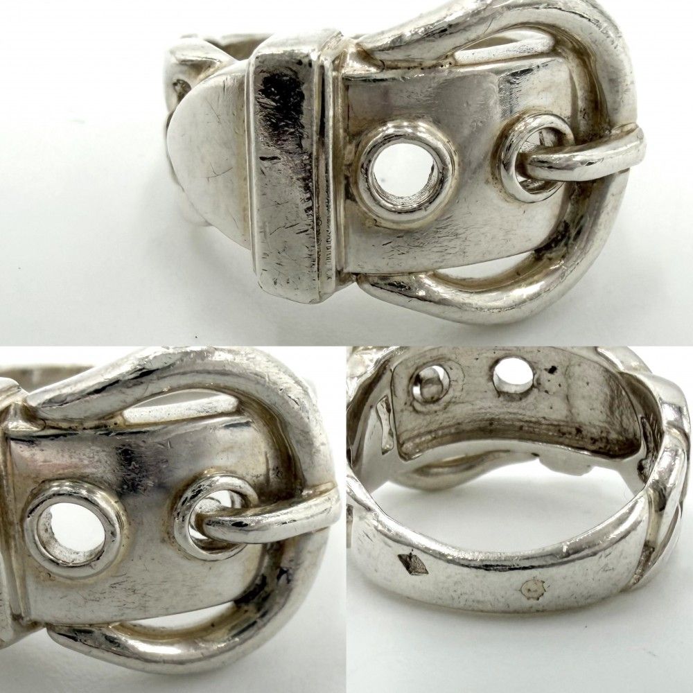 Hermes Ring Brook Series Vintage 925 Sterling Silver