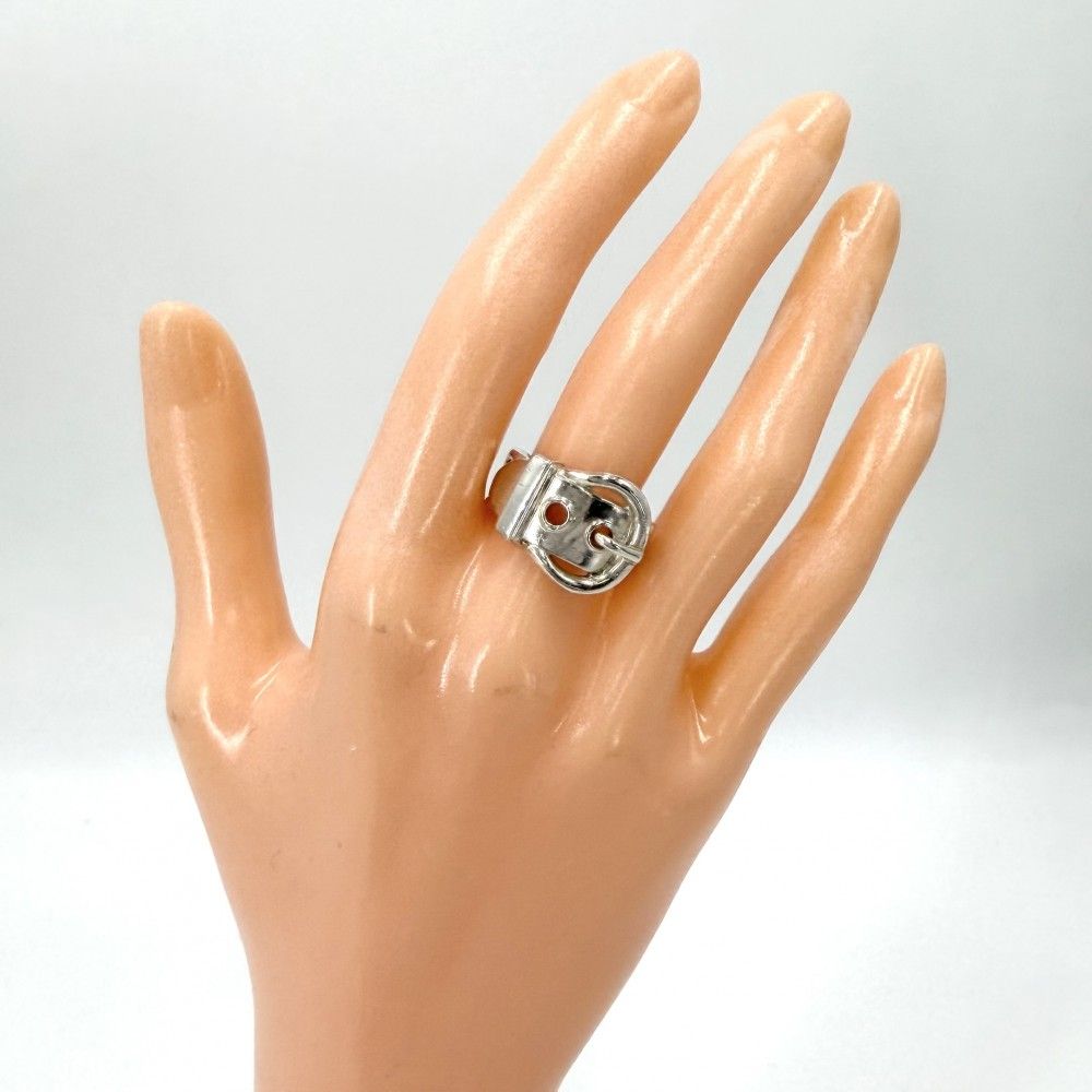 Hermes Ring Brook Series Vintage 925 Sterling Silver