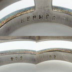 Hermes Ring Medley Vintage 52 925 Sterling Silver Moonstone