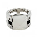 Hermes Ring Medley Vintage 52 925 Sterling Silver Moonstone