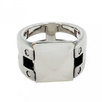Hermes Ring Medley Vintage 52 925 Sterling Silver Moonstone