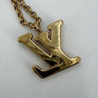 Louis Vuitton Necklace LV 2 Chain with Adjuster Star Rhinestone Gold — view 8