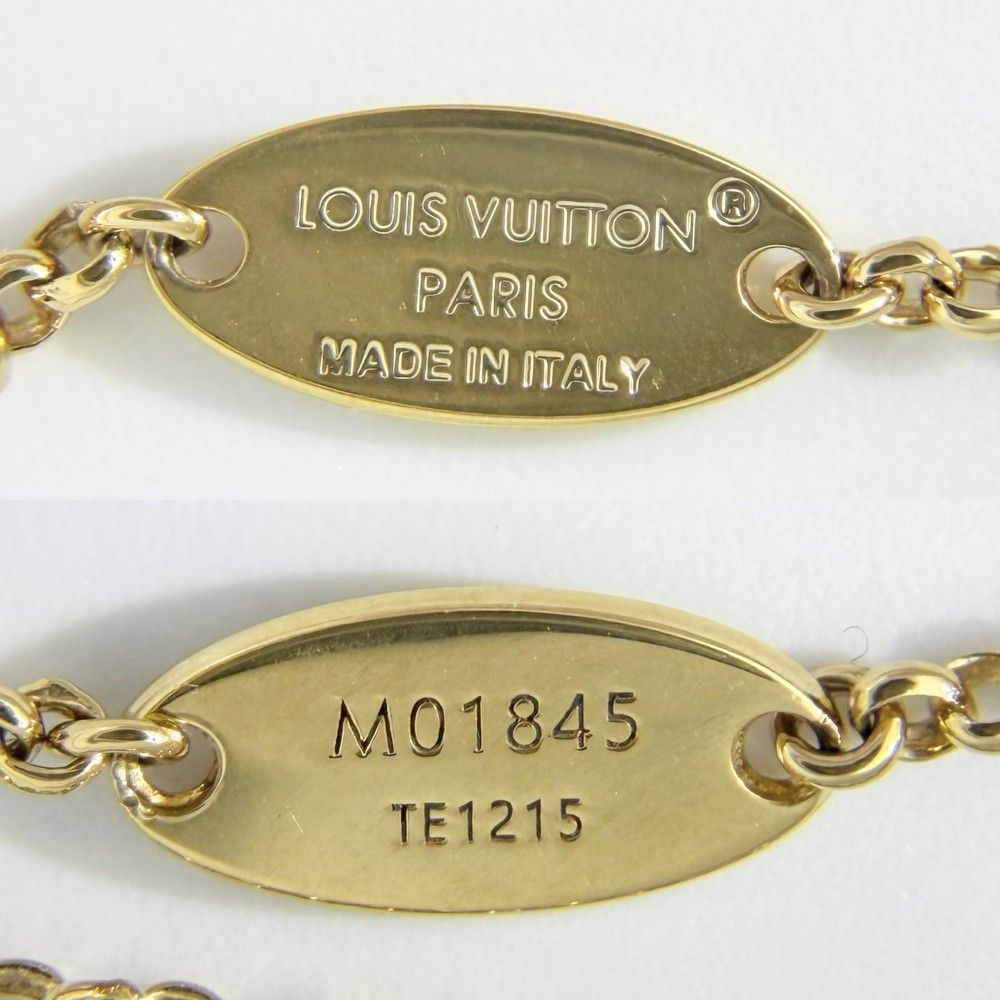 Louis Vuitton Necklace LV 2 Chain with Adjuster Star Rhinestone Gold — view 4