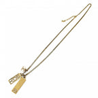 Chanel Necklace CC Logo Plate Adjustable Star Long Rhinestone Gold — view 5
