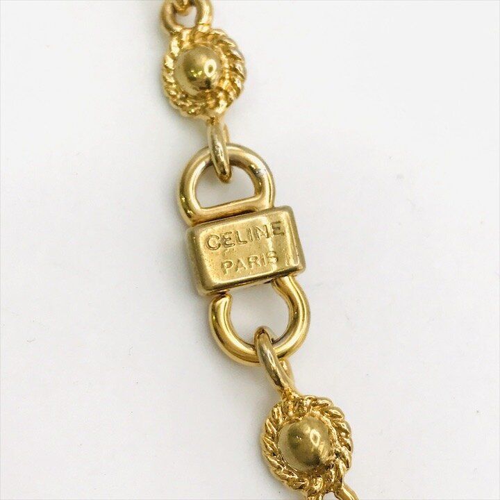 Celine Triomphe Necklace LadyAccessories Gold — view 5