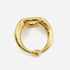 Hermes Scarf Ring Gold — view 6