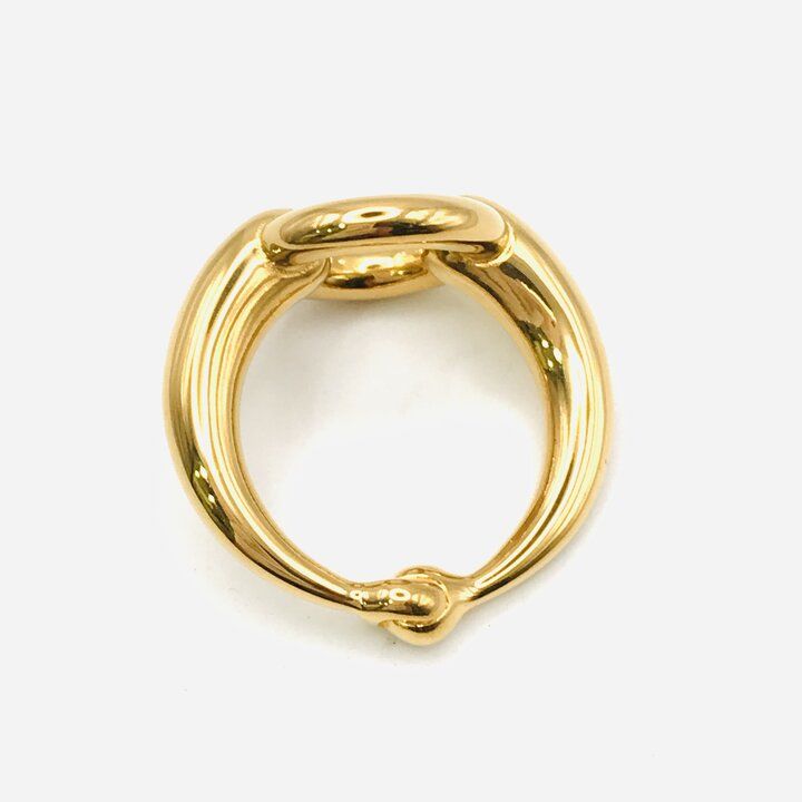 Hermes Scarf Ring Gold — view 6