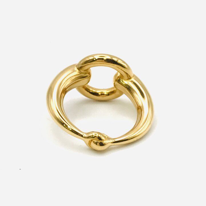 Hermes Scarf Ring Gold — view 3