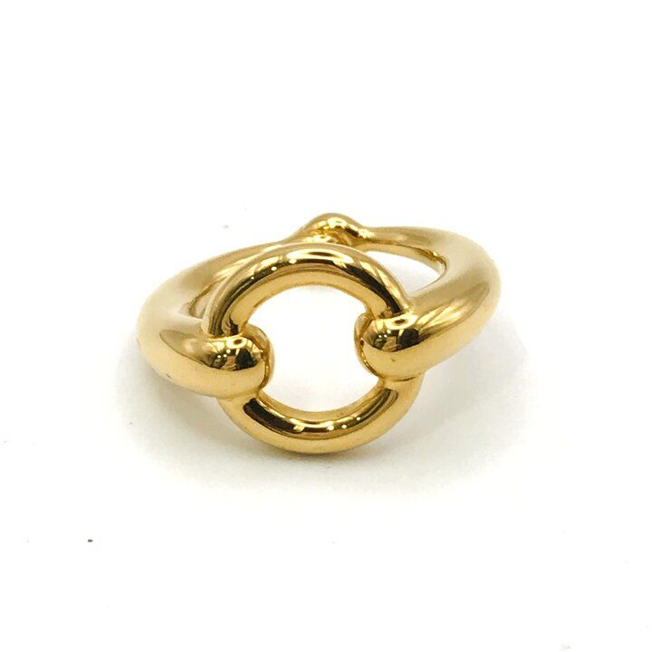 Hermes Scarf Ring Gold — view 2