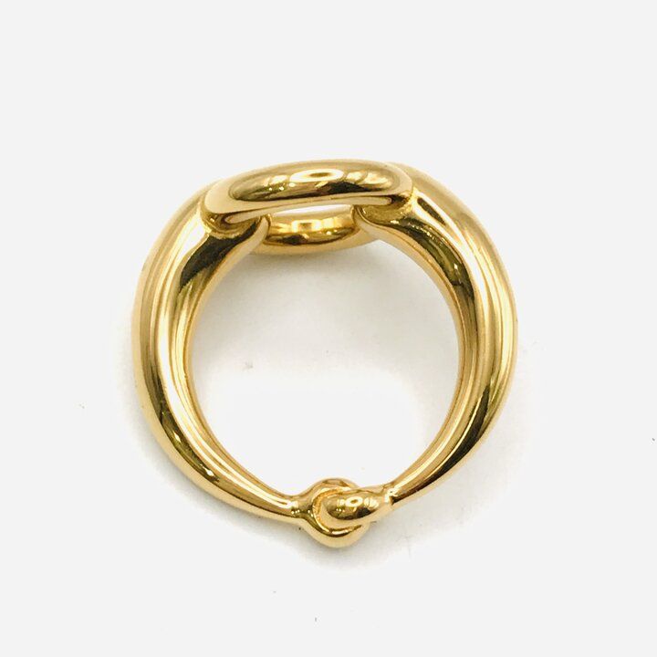 Hermes Scarf Ring Gold — view 7