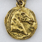 Chanel CC Logo Coin Charm Vintage Gold Plated Necklace — view 9