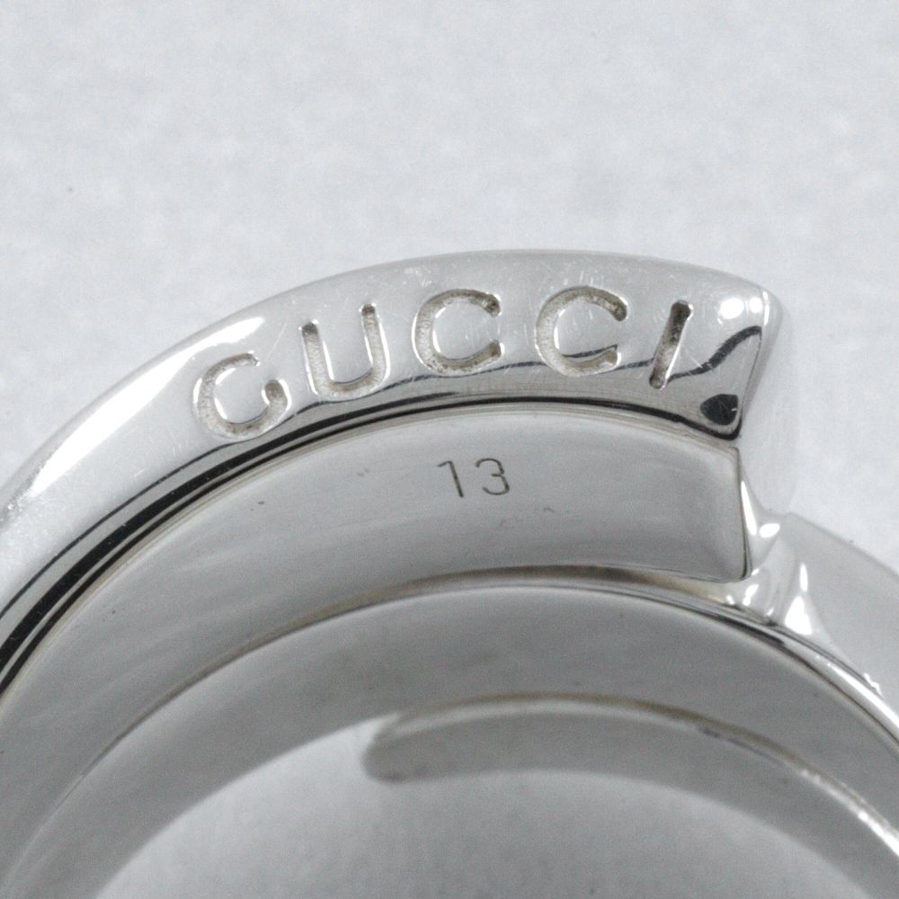 Gucci Logo Snake 925 Sterling Silver Ring — view 6