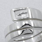 Gucci Logo Snake 925 Sterling Silver Ring — view 4