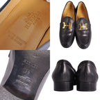 Hermes Loafers Moccasins Constance Leather Heels — view 9