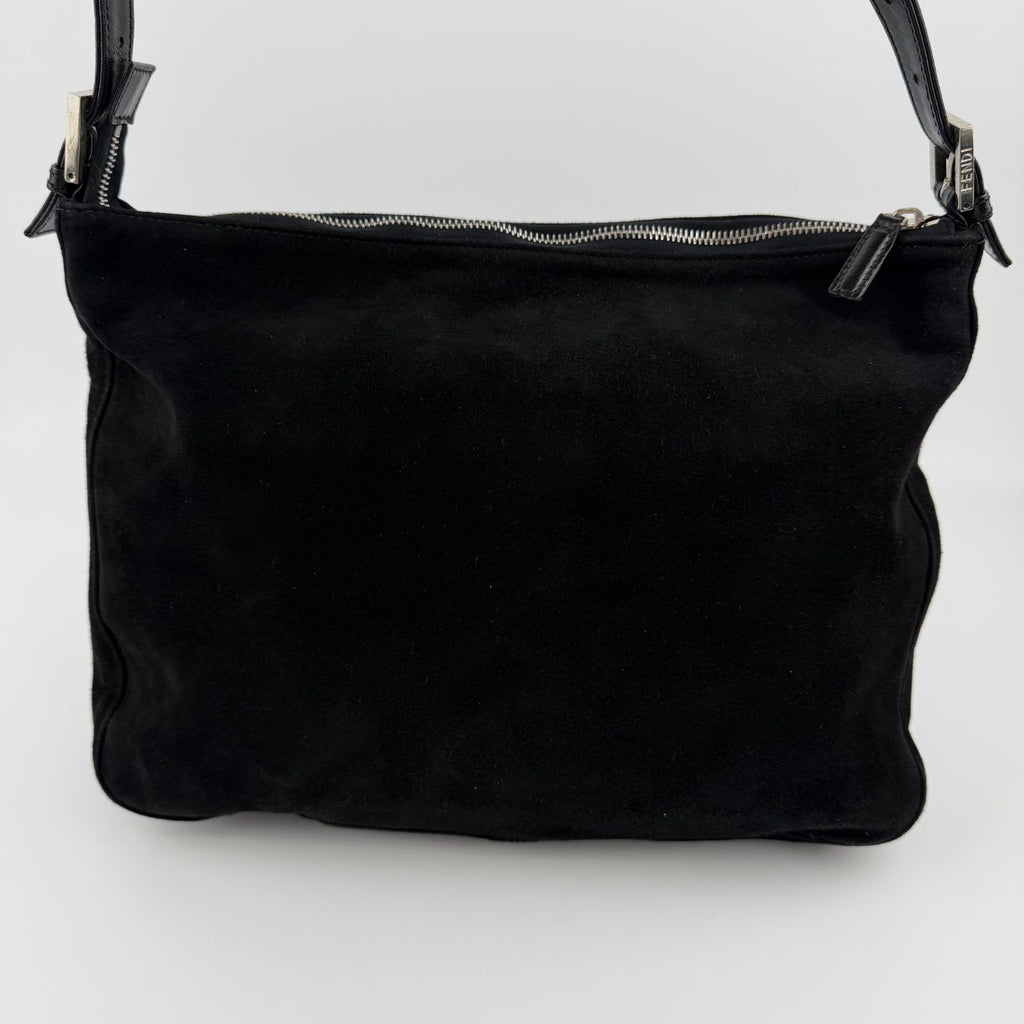 Fendi Shoulder Bag Black Suede Vintage — view 4