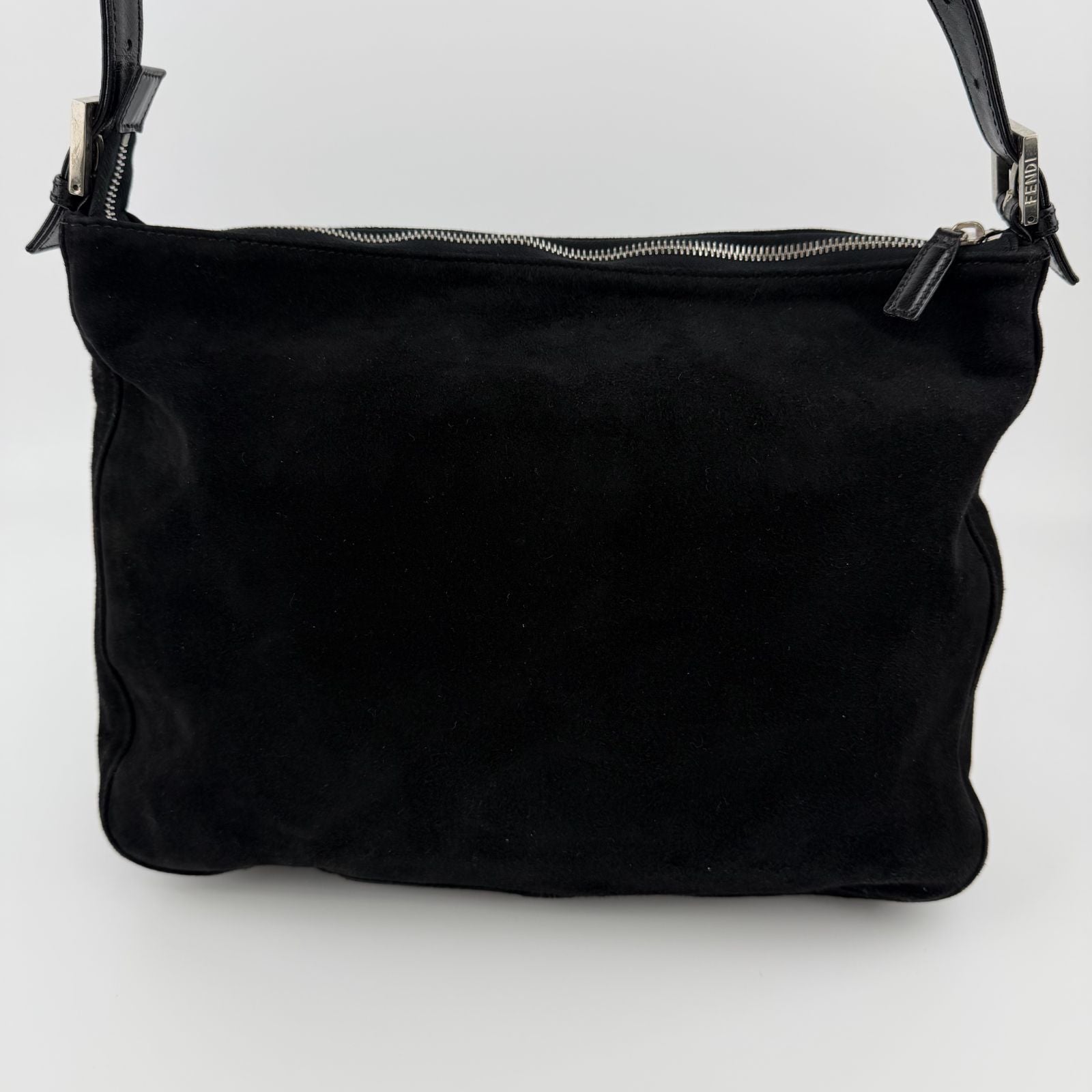 Fendi Shoulder Bag Black Suede Vintage — view 4