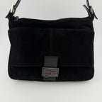 Fendi Shoulder Bag Black Suede Vintage — view 3