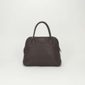 Hermes Bolide 31 Tote Shoulder Bag Taurillon Clemence Havane Brown Silver 2-Way