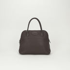 Hermes Bolide 31 Tote Shoulder Bag Taurillon Clemence Havane Brown Silver 2-Way