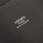 Hermes Bolide 31 Tote Shoulder Bag Taurillon Clemence Havane Brown Silver 2-Way — view 7