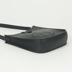 Hermes Evelyne TPM Shoulder Bag Epsom Noir Black Silver Veau — view 6