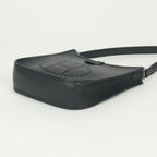 Hermes Evelyne TPM Shoulder Bag Epsom Noir Black Silver Veau — view 5