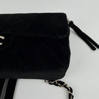 Chanel CC Logo Quilted Sac Black 4 Vintage Backpack — view 7
