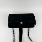 Chanel CC Logo Quilted Sac Black 4 Vintage Backpack — view 2