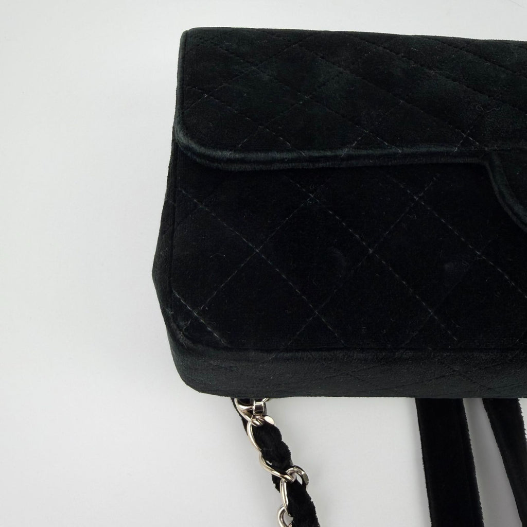 Chanel CC Logo Quilted Sac Black 4 Vintage Backpack — view 6