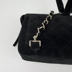 Chanel CC Logo Quilted Sac Black 4 Vintage Backpack — view 8