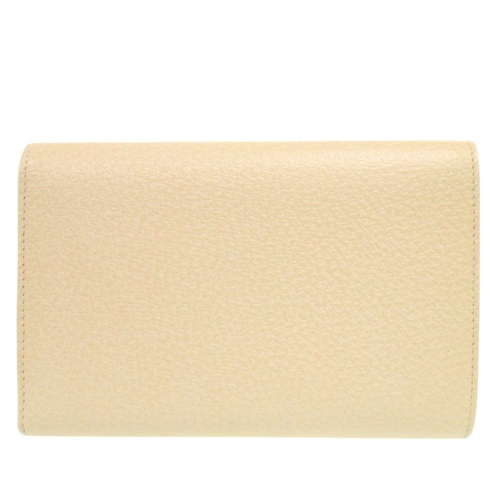 Prada Leather Corda Beige Trifold Wallet — view 3