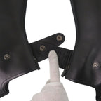 Dior Long Boots Cover 38 Gunmetal Leather Black Shoes — view 6