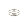 Gucci Interlocking 925 Sterling Silver Ring