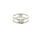 Gucci Interlocking 925 Sterling Silver Ring
