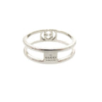 Gucci Interlocking 925 Sterling Silver Ring