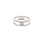 Gucci Interlocking 925 Sterling Silver Ring