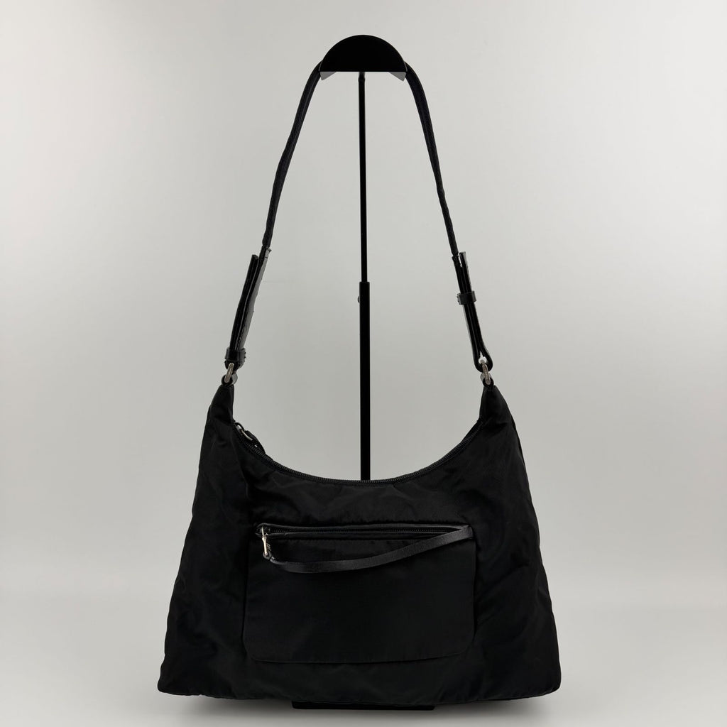 Prada Shoulder Bag Black Nylon Vintage — view 3